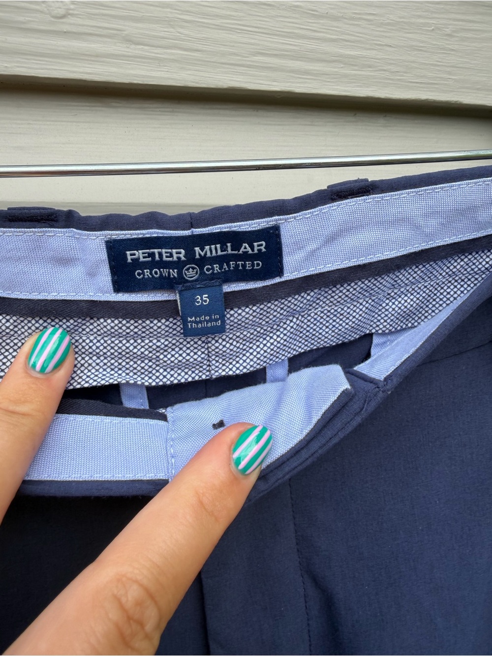 Peter Millar Navy Crown Crafted Men’s Performance Shorts - Picture 2 of 3
